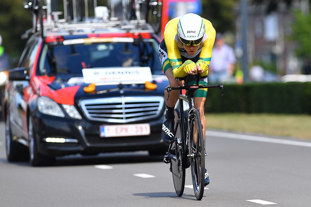 Rohan Dennis on his way to winning the stage 2 time trial at the Eneco Tour