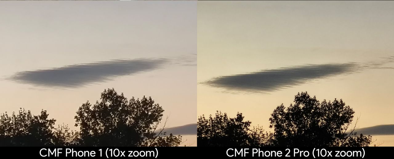 Photo samples from the main and telephoto cameras on the CMF Phone 1 and CMF Phone 2 Pro