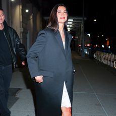 Dua Lipa Long Black Coat