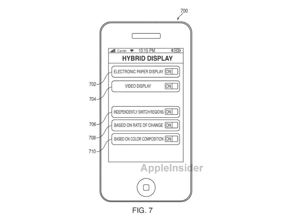 Apple patents new hybrid display tech to allow users to switch between e-ink and LCD