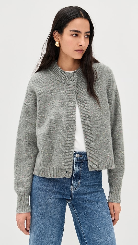 Frame the Cashmere Fleck Cardigan
