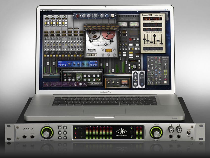 Universal Audio Apollo: audio I/O and DSP in a box. Click the image for more photos.