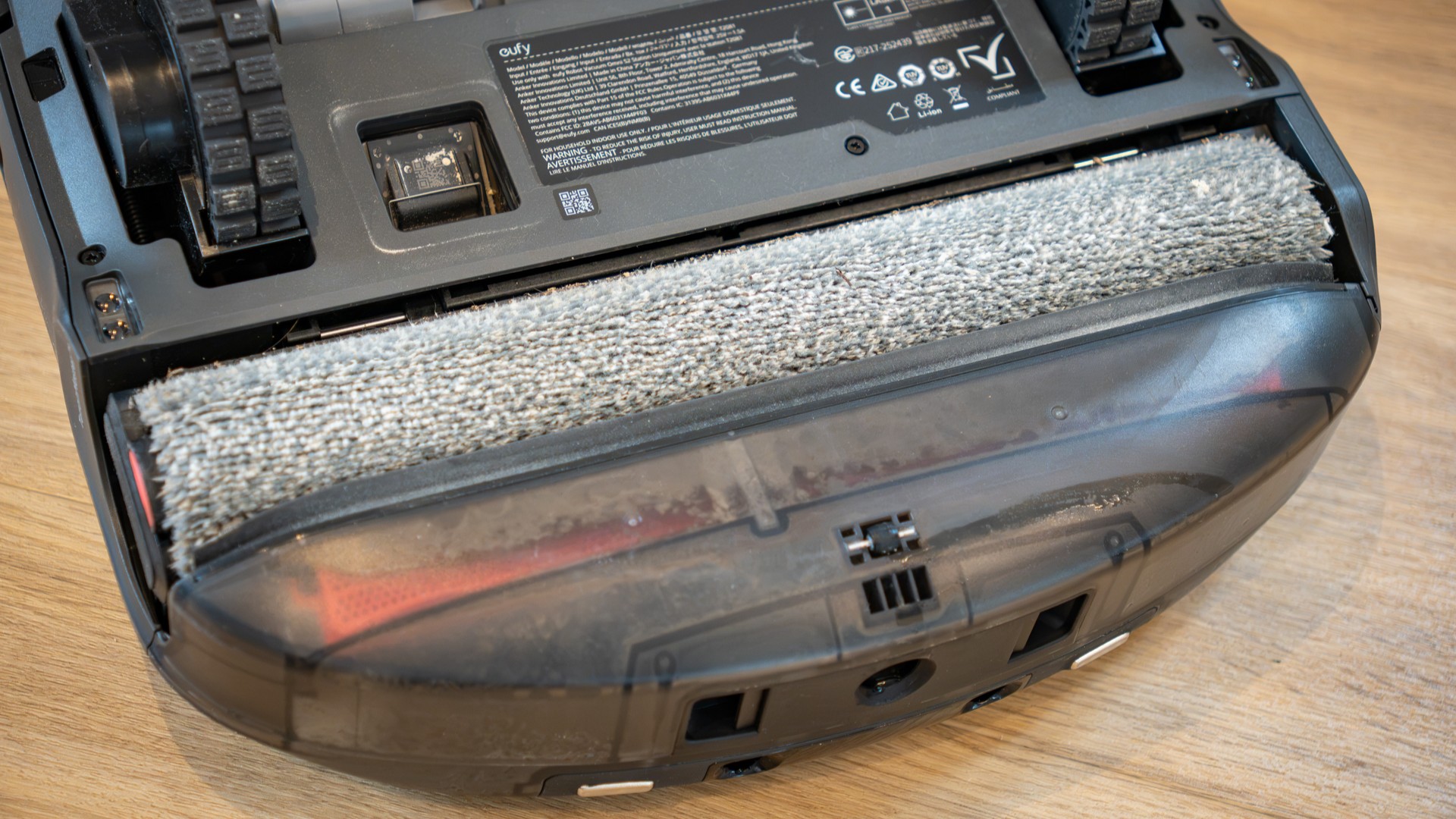 Eufy Omni S2 robot vacuum with mop roller removed