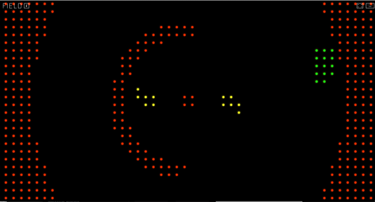 Start clicking and these little dots start dancing!