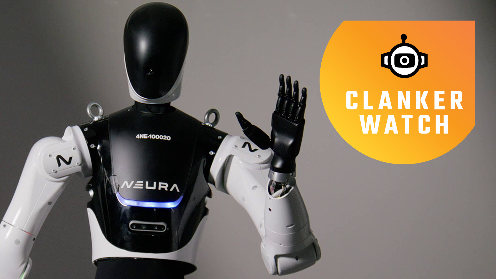 A robot waving