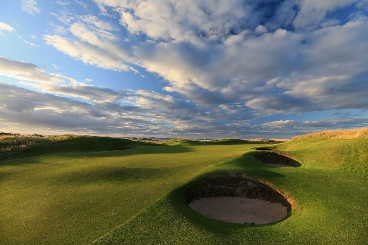 The par-3 13th hole pictured at Muirfield