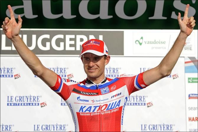Alexander Kristoff (Katusha) on the podium