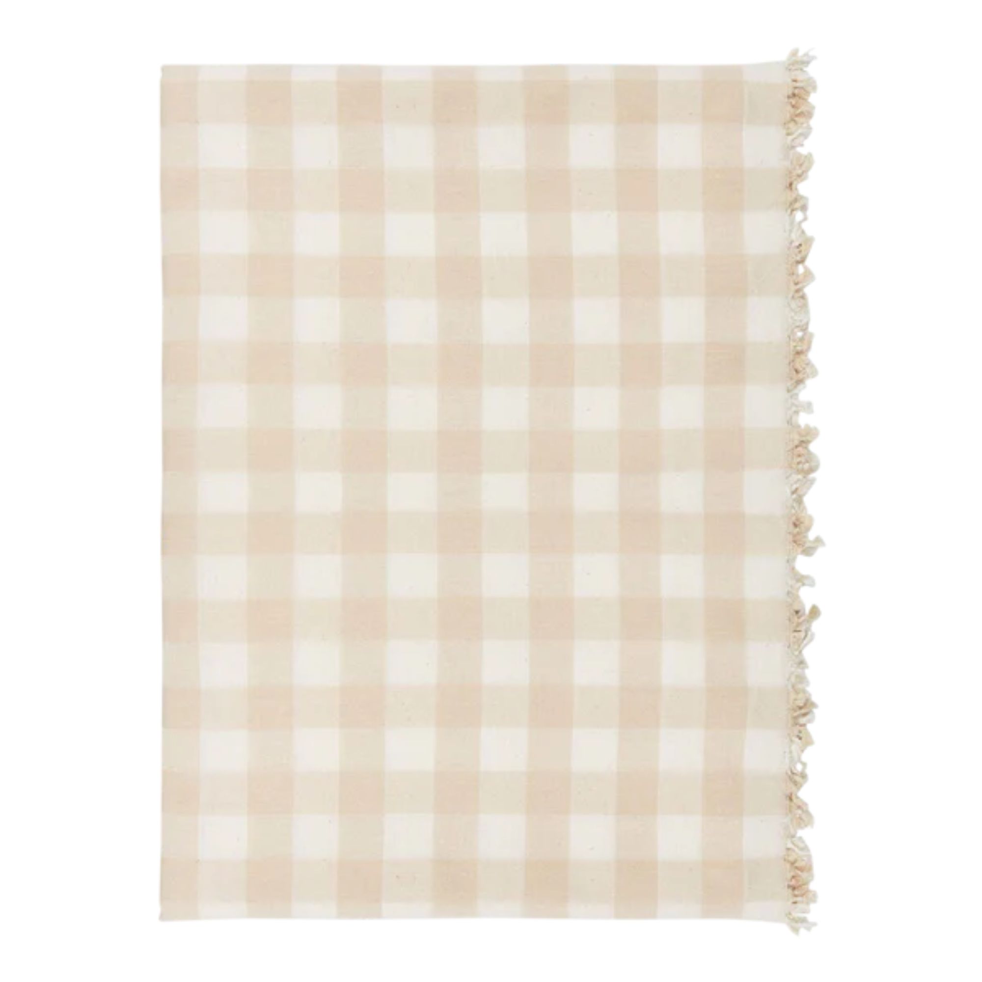 Six Bells Cream Gingham tablecloth