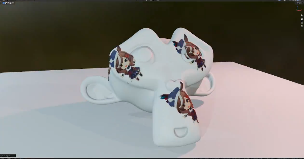 New decals functionality in Blender 5.1