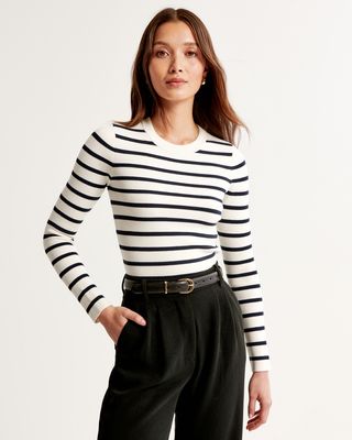 Thin crew sweater