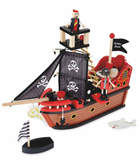 Little Town Wooden Pirate Ship - £20.99 | Amazon