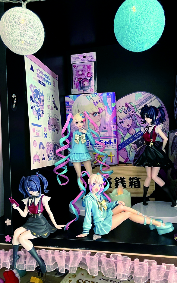 Artist's studio; anime figurines