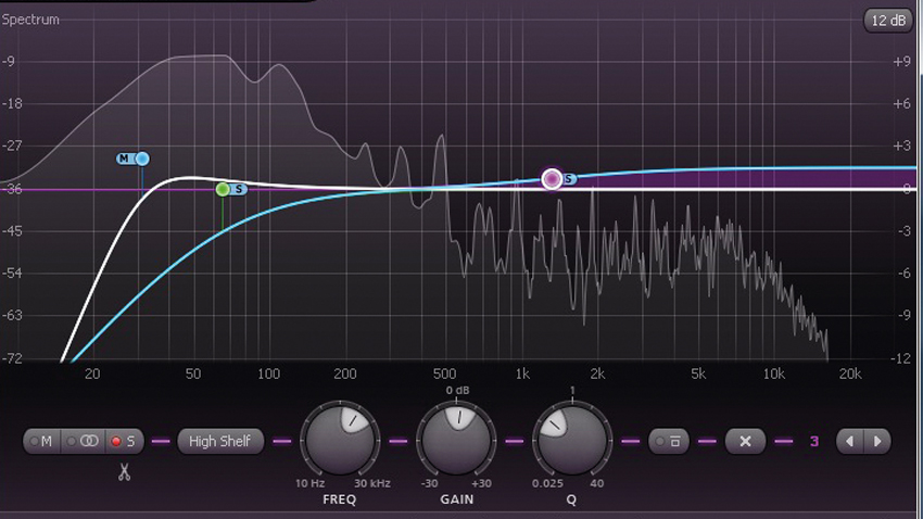 Mid side eq step 2