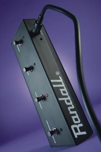 The included four-button footswitch toggles the reverb, channel and boost functions.