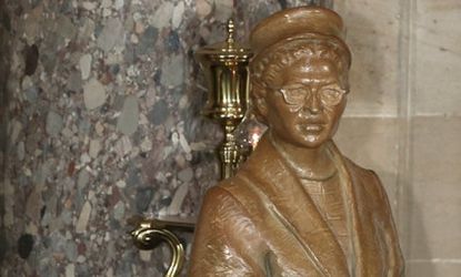 The nine-foot bronze statue makes the civil rights icon the first black woman honored with a full-length statue in the Capitol.