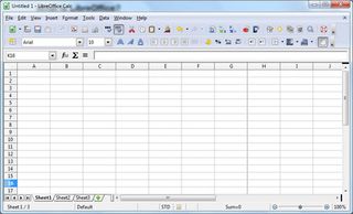 Libre Office Calc Spreadsheet