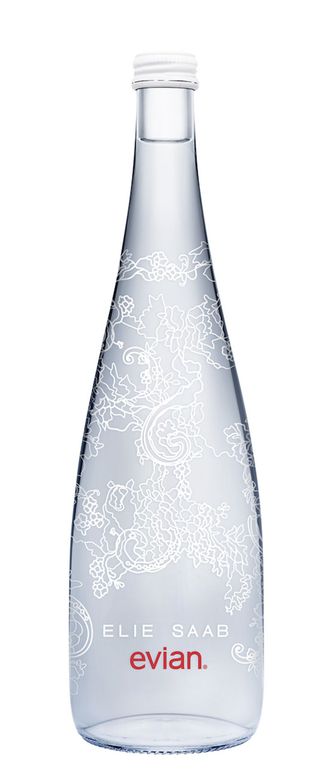 evian water bottle design