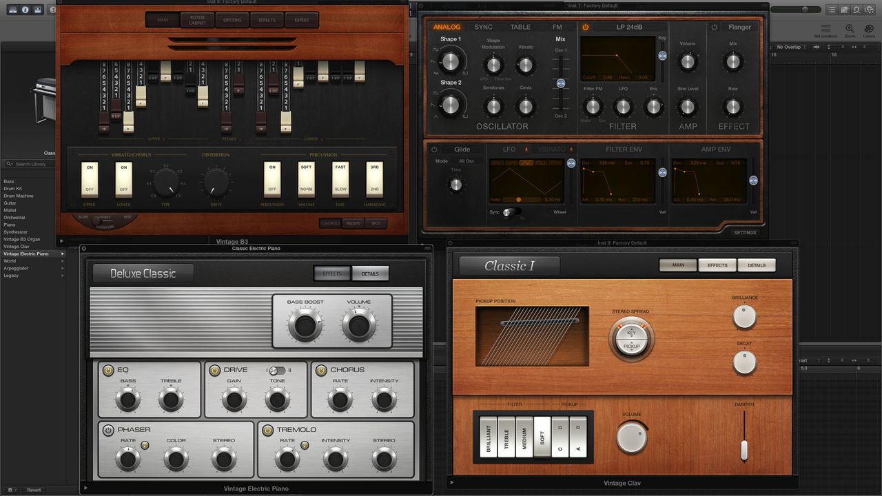 Some of Logic's instruments have been redesigned and rebranded.