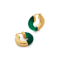 Gemstone Small Hoop Earrings, £195 | Monica Vinader x Kate Young