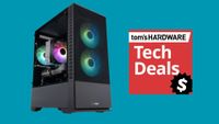 Tech Deals Cover image featuring an ABS Cyclone Aqua gaming PC.