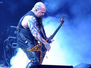 Kerry King crushes the crowd with his BC Rich