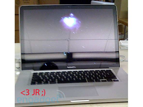 Blurry it may be, but Engadget&#039;s MacBook Pro shot looks authentic.