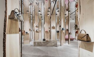 Kengo Kuma designs 'The Forest' installation at Valextra's Milan boutique