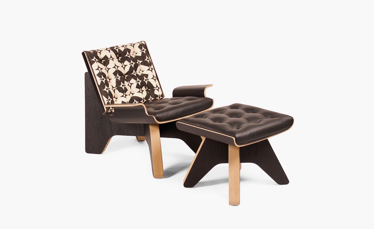 Plywood ‘Turtle’ easy chair.