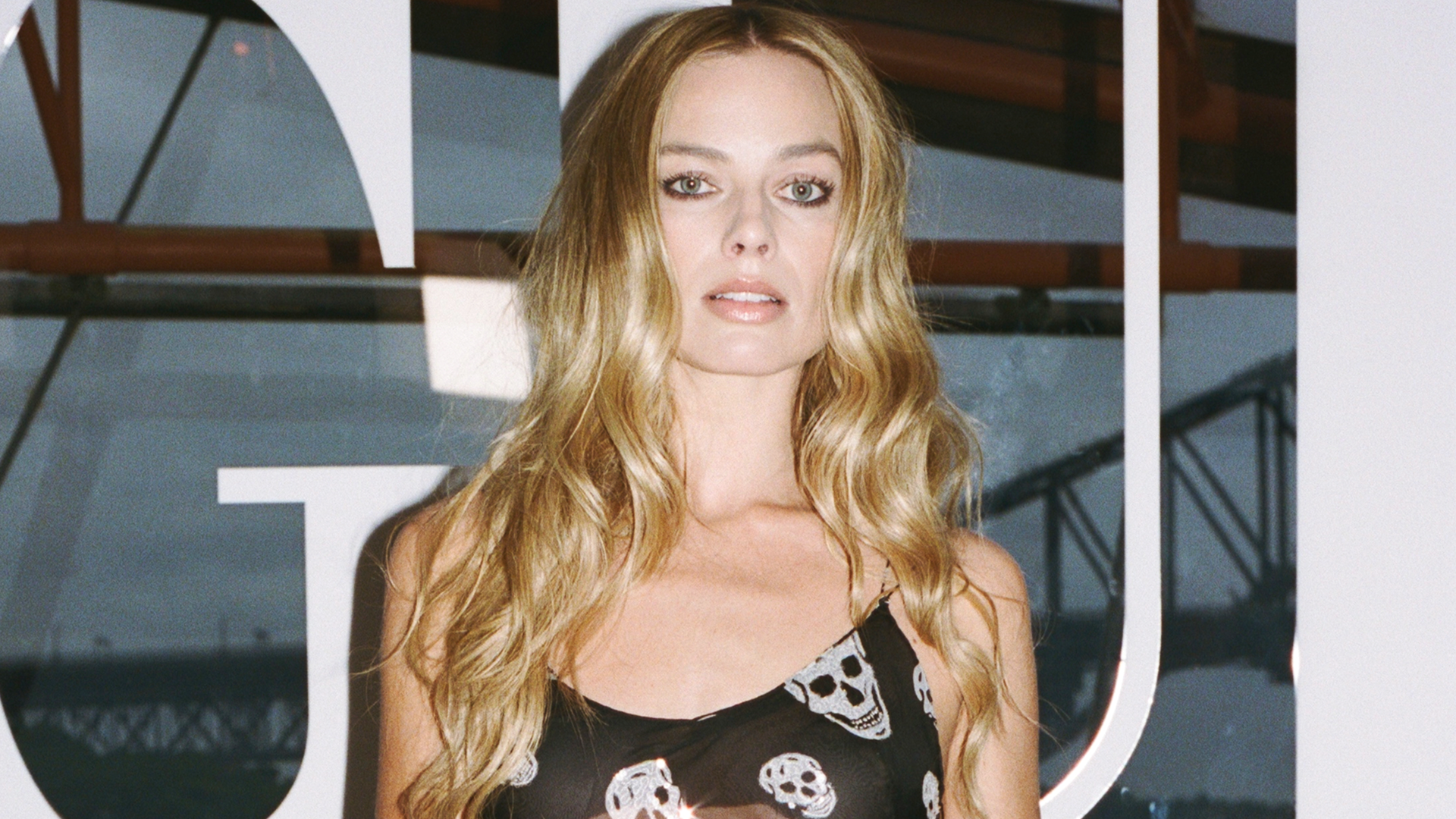 Margot Robbie's Sheer Slip Dress Revives the Era-Defining Alexander McQueen Skull Print