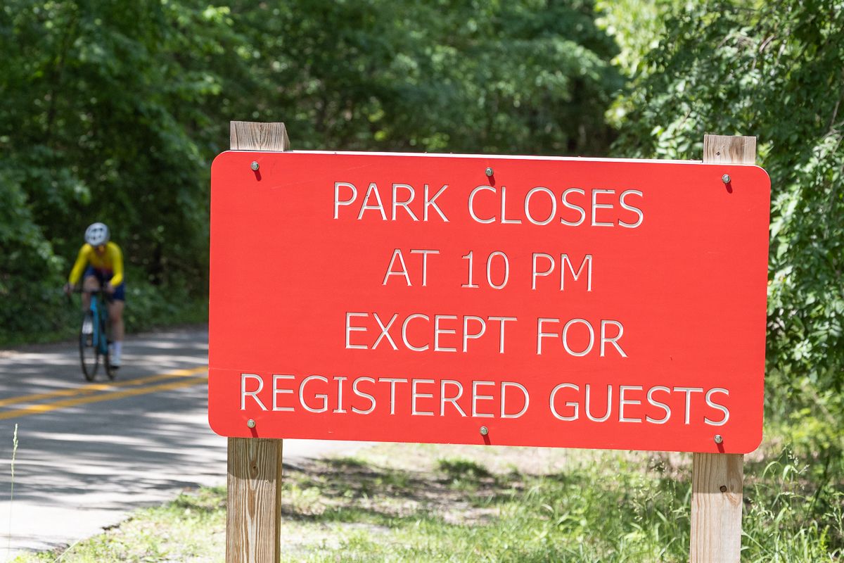 Time trial took place in the Devil's Den State Park