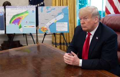 Trump speaks about Hurricane Michael