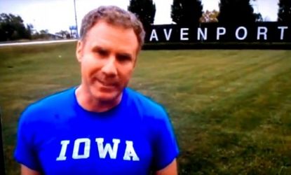 Will Ferrell stars in a series of pro-bono Milwaukee beer commercials of his own design filmed and airing in Iowa.