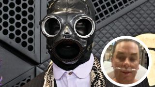 Slipknot’s Sid Wilson wearing a mask at the Grammy Awards