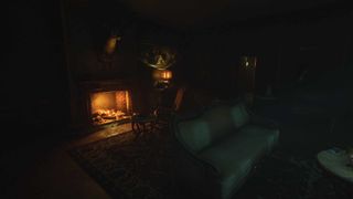 Layers of Fear interior study with fireplace