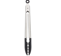 KitchenAid Silicone Tipped Stainless Steel Tongs, 10.26-Inch
