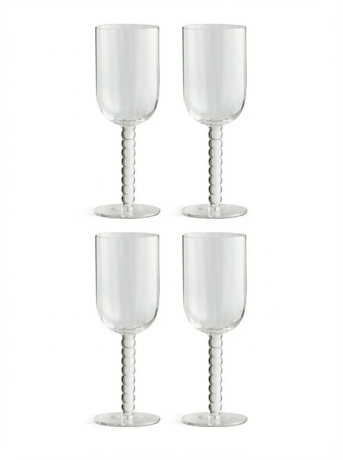 Bobbin Set of 4 Wine Glasses - Clear