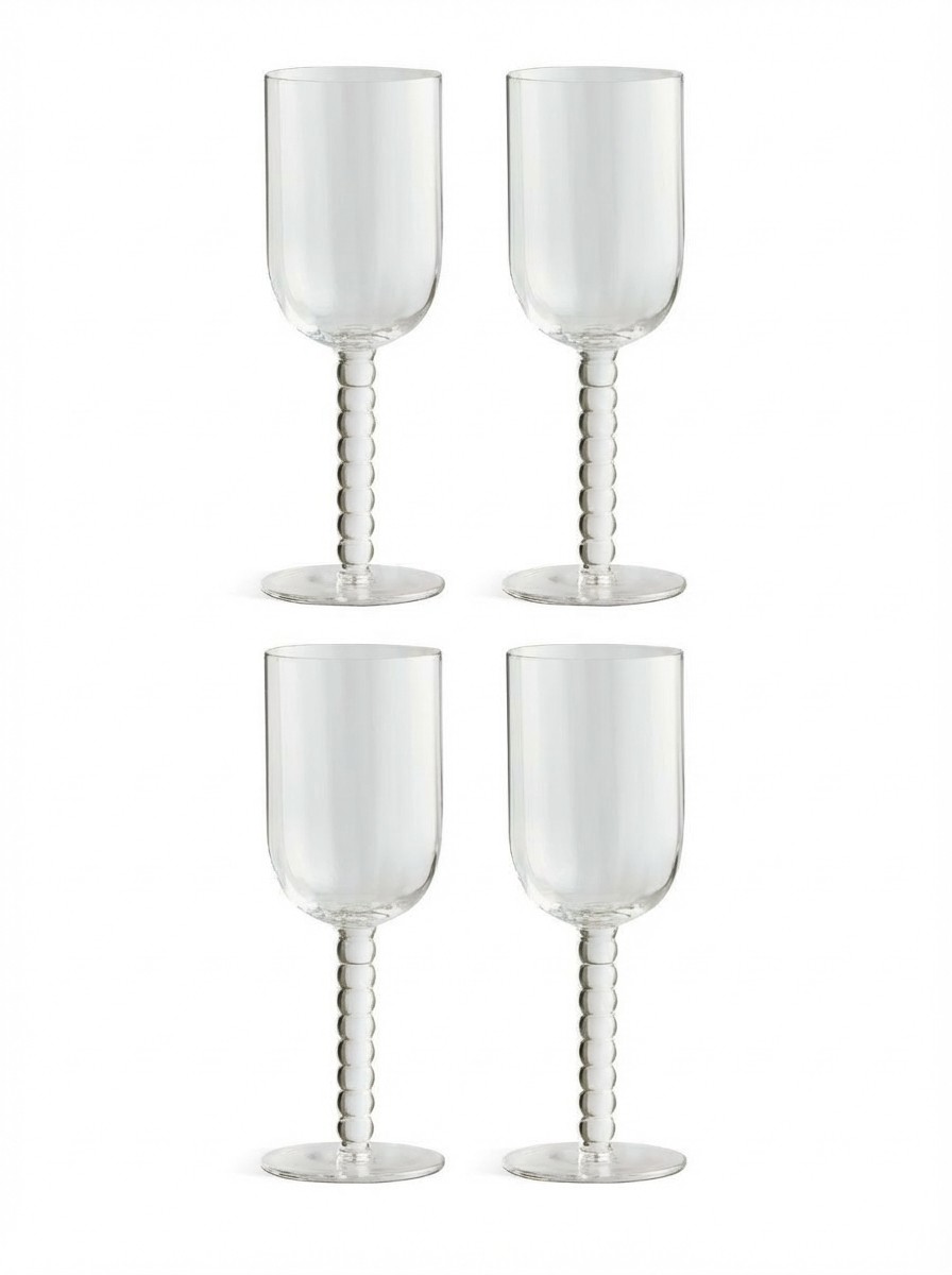 Bobbin Set of 4 Wine Glasses - Clear