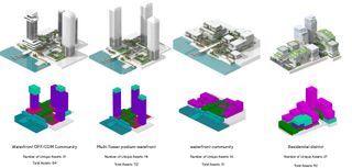 Massing studies for Re:Imagine London, Zaha Hadid Architects