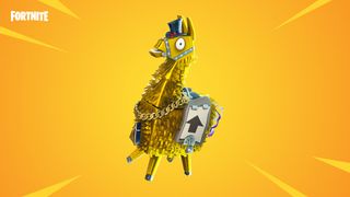 A promo photo of the Fortnite: Save the World Legendary Troll Stash Llama.