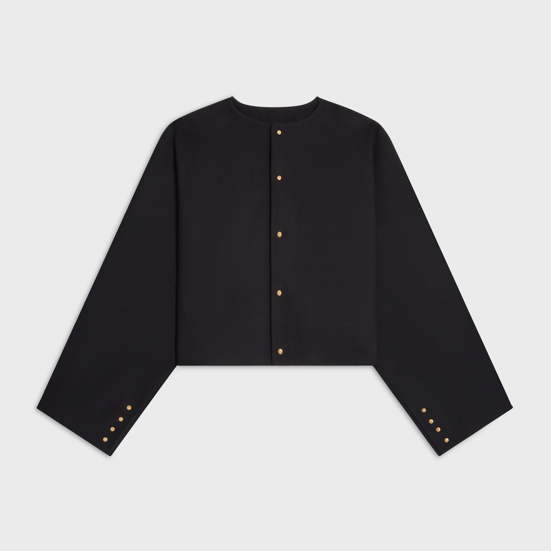 Cardigan Jacket in Wool Cloth