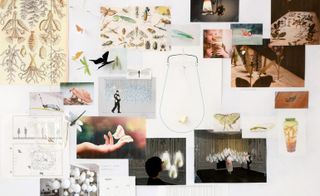 A moodboard of the designers' research