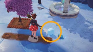 Finding snowballs in Disney Dreamlight Valley