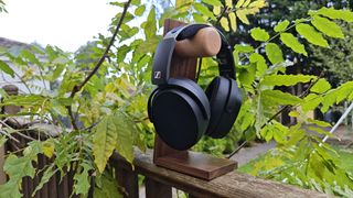 The Sennheiser HD 480 Pro surrounded by greenery. 