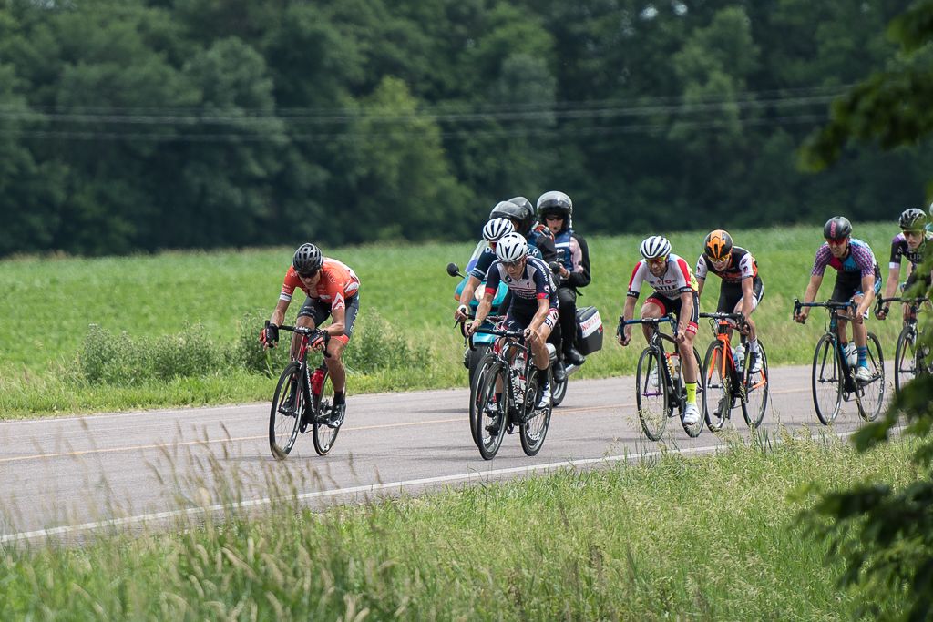 Danny Pate worked a lot at the front making sure breaks didn't get very far.