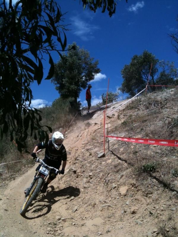 Hannah kept speed expertly on the technical course.