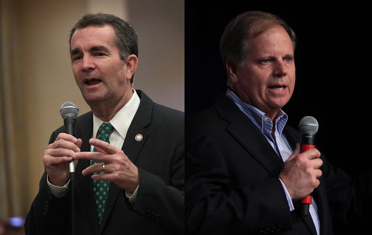 Ralph Northam and Doug Jones. 