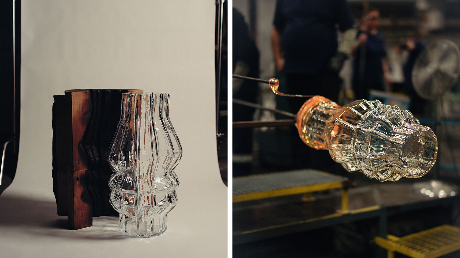 Iittala and Byredo collaboration on a glass vase