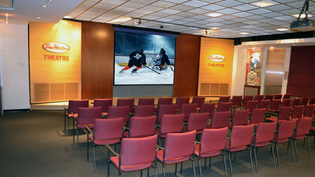 The Tim Horton&rsquo;s Theatre and the TSN Theatre.