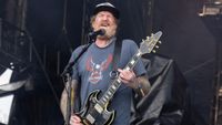 Brent Hinds of Mastodon performs at Riot Fest 2024 at Douglass Park on September 22, 2024 in Chicago, Illinois