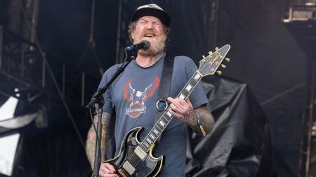 Brent Hinds of Mastodon performs at Riot Fest 2024 at Douglass Park on September 22, 2024 in Chicago, Illinois